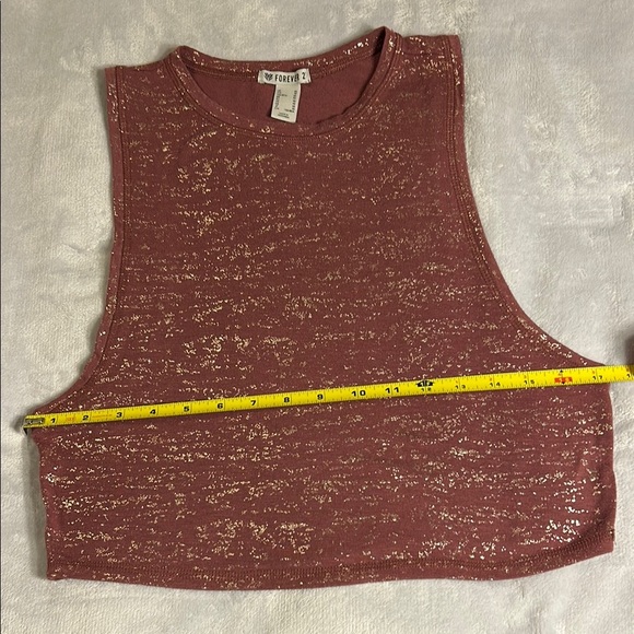 Forever 21 Burgundy Crop Muscle Tee - Picture 7 of 7
